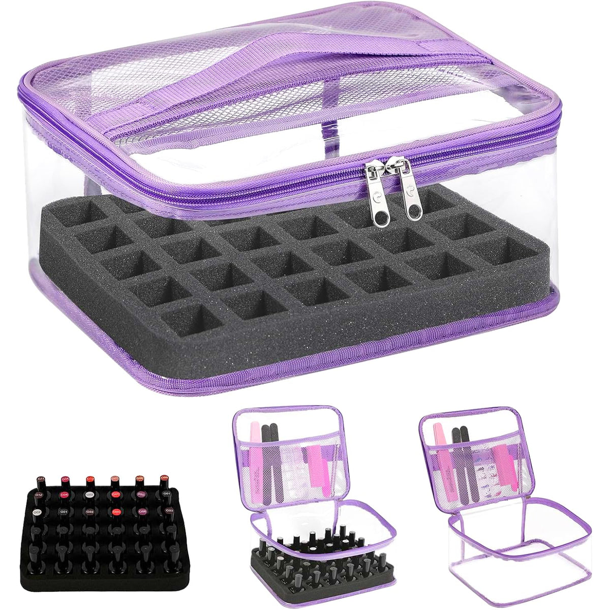 Beloving Organiseur Vernis 30 Bouteilles – rangement clair et pratique.