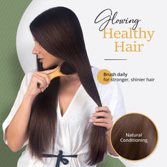 Réduction des frisottis avec Belula, cheveux plus lisses.