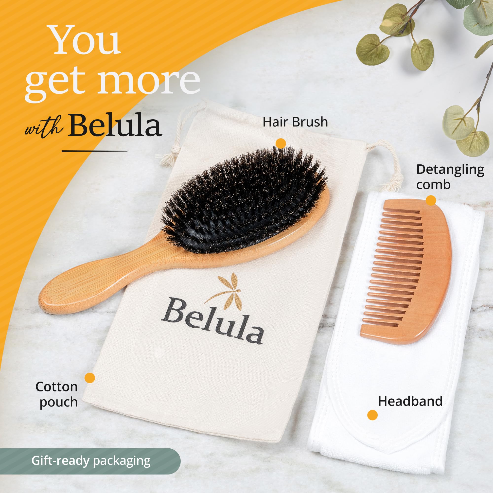 Utilisation quotidienne possible de la brosse Belula sur cheveux fins et délicats.