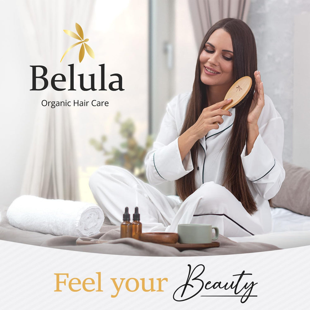 Ensemble Belula pour soins capillaires simples adaptés aux cheveux fins.