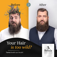 Peigne en bois Belula, démêlage sans tiraillement et respect du cuir chevelu.