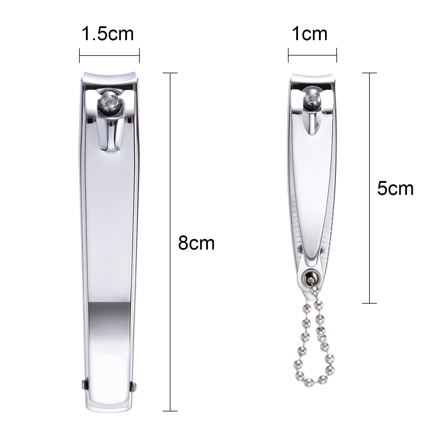 Bememo coupe-ongles inox précis, parfait pour ongles de mains et pieds