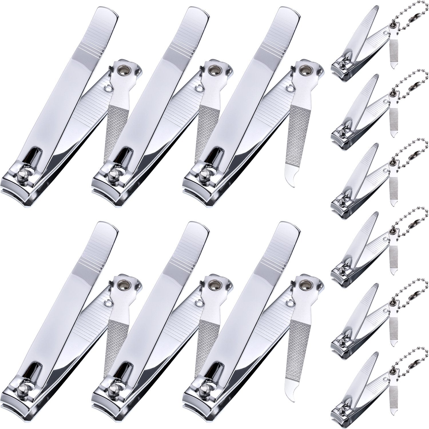 Bememo ensemble coupe-ongles en acier inoxydable pour des coupes nettes et efficaces
