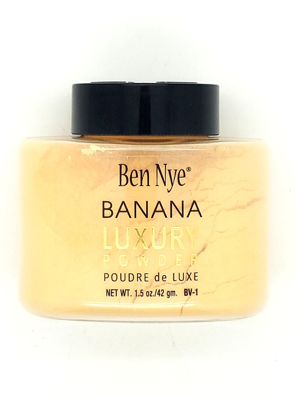 Le Ben Nye Luxury Powder Banana dans le flacon: matifiant durable et rendu radieux pour photos et vidéos