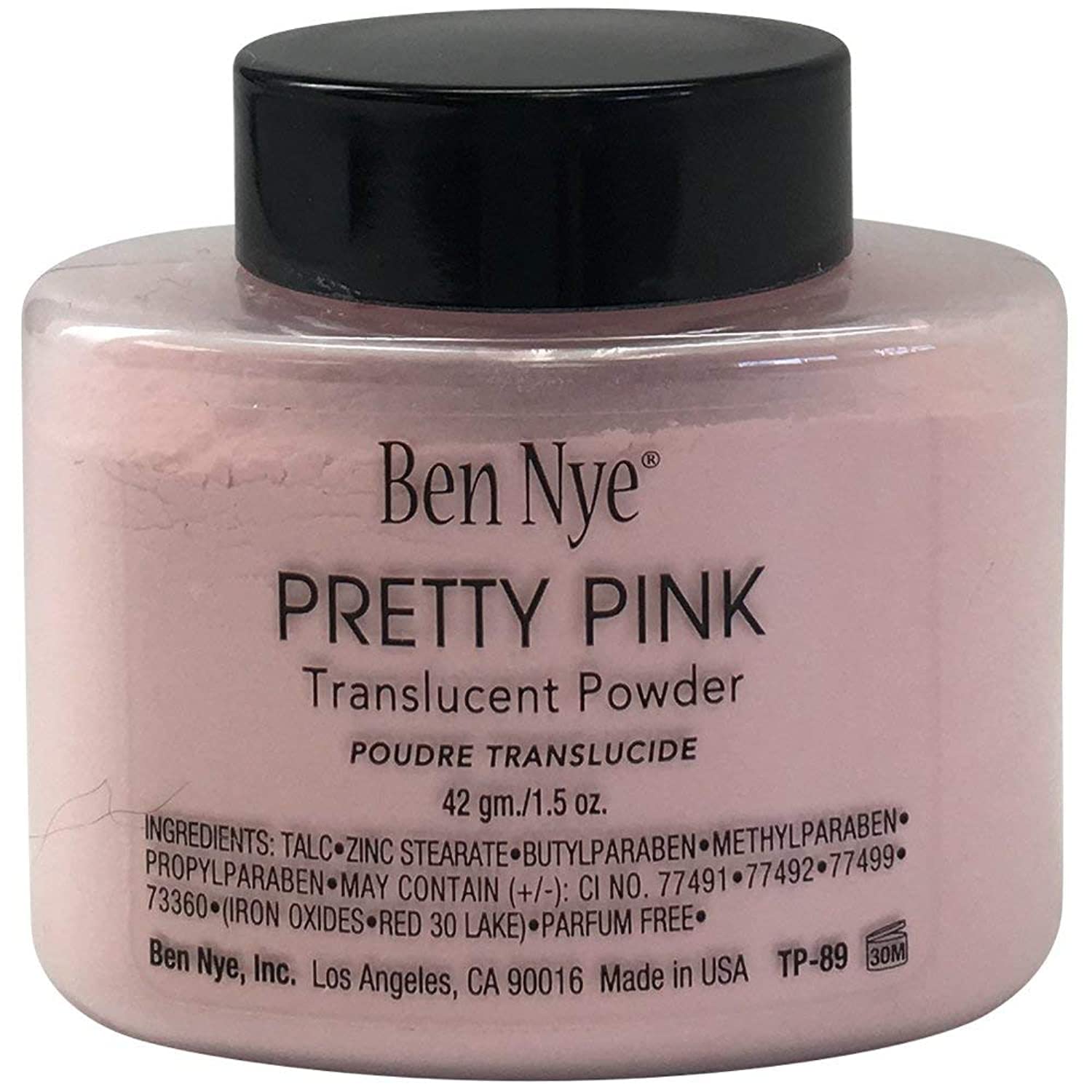 Ben Nye Poudre Visage Rose: finition légère pour un teint frais.