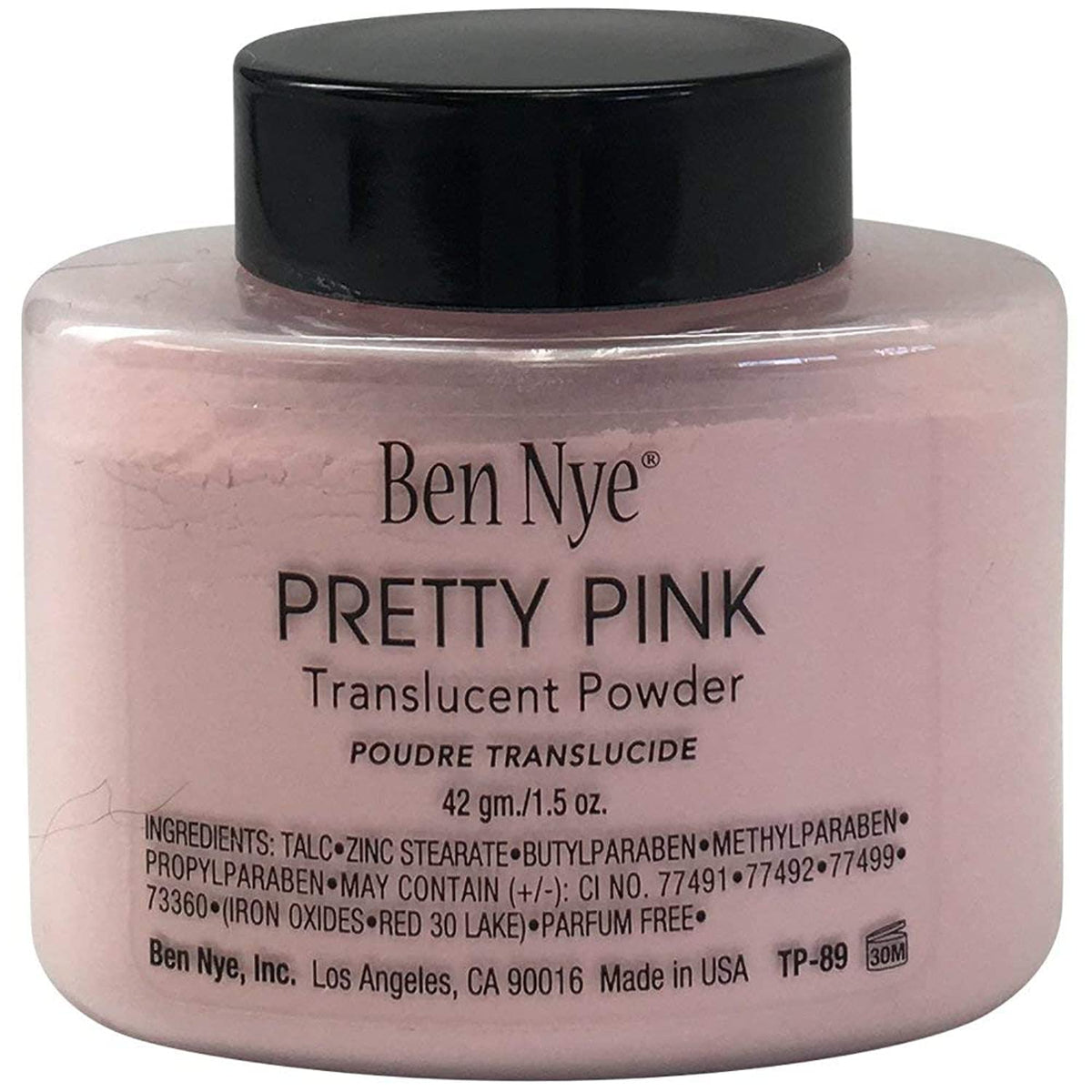 Ben Nye Poudre Visage Rose: finition légère pour un teint frais.