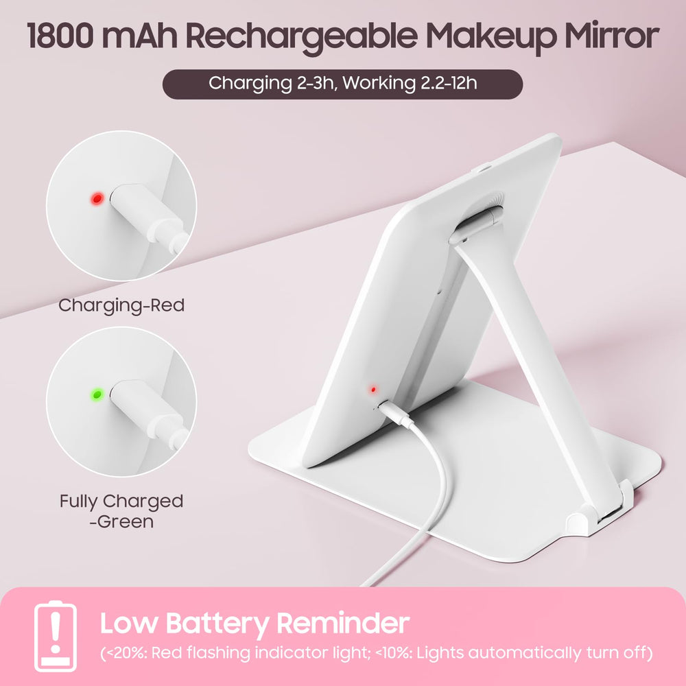 Benbilry miroir au design compact avec étui imperméable inclus.