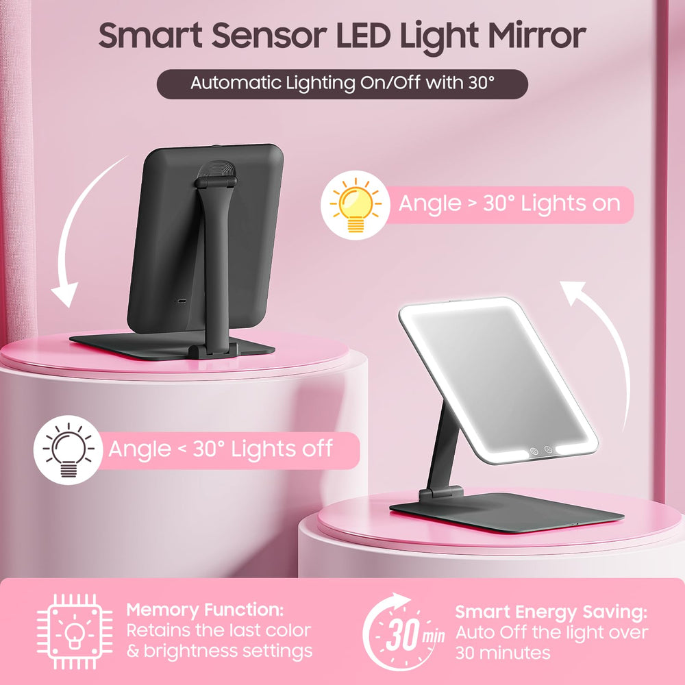 Miroir Benbilry avec loupe 20x magnétique détachable pour les détails