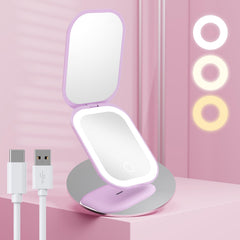 Miroir de voyage Benbilry compact avec 1x et 3x pour retouches précises.