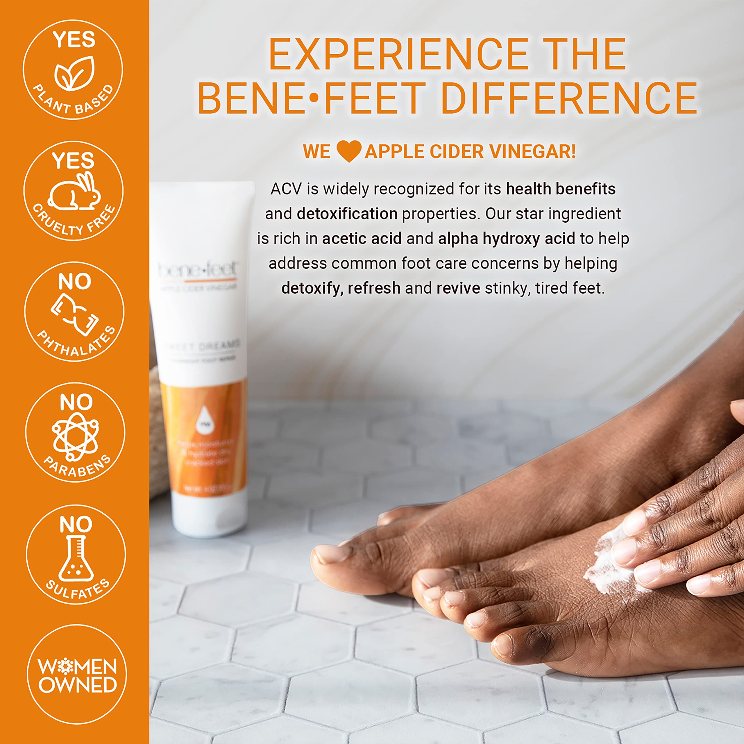 Benefeet Sweet Dreams Crème pieds - Ingrédients curcuma et bourrache pour nourrir la peau.