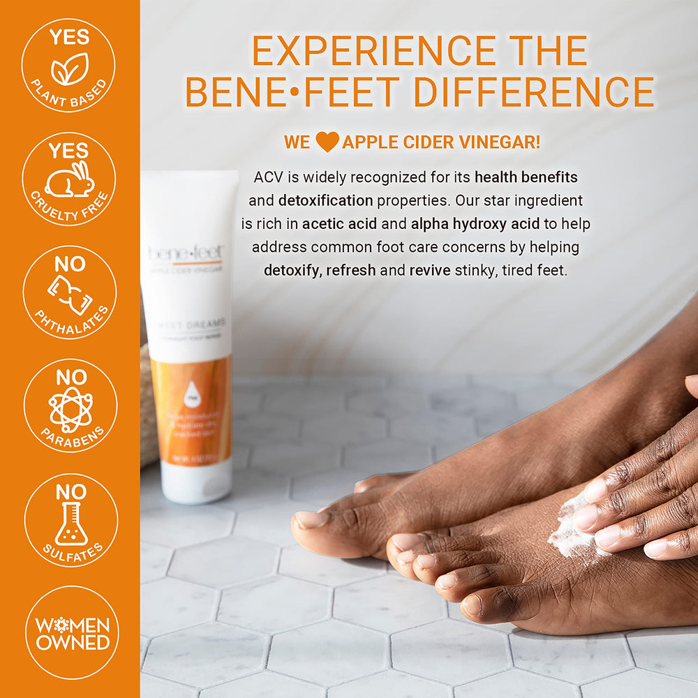 Benefeet Sweet Dreams Crème pieds - Ingrédients curcuma et bourrache pour nourrir la peau.