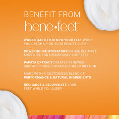 Benefeet Sweet Dreams Crème pieds - Ingrédients vinaigre de cidre pour une peau lumineuse.