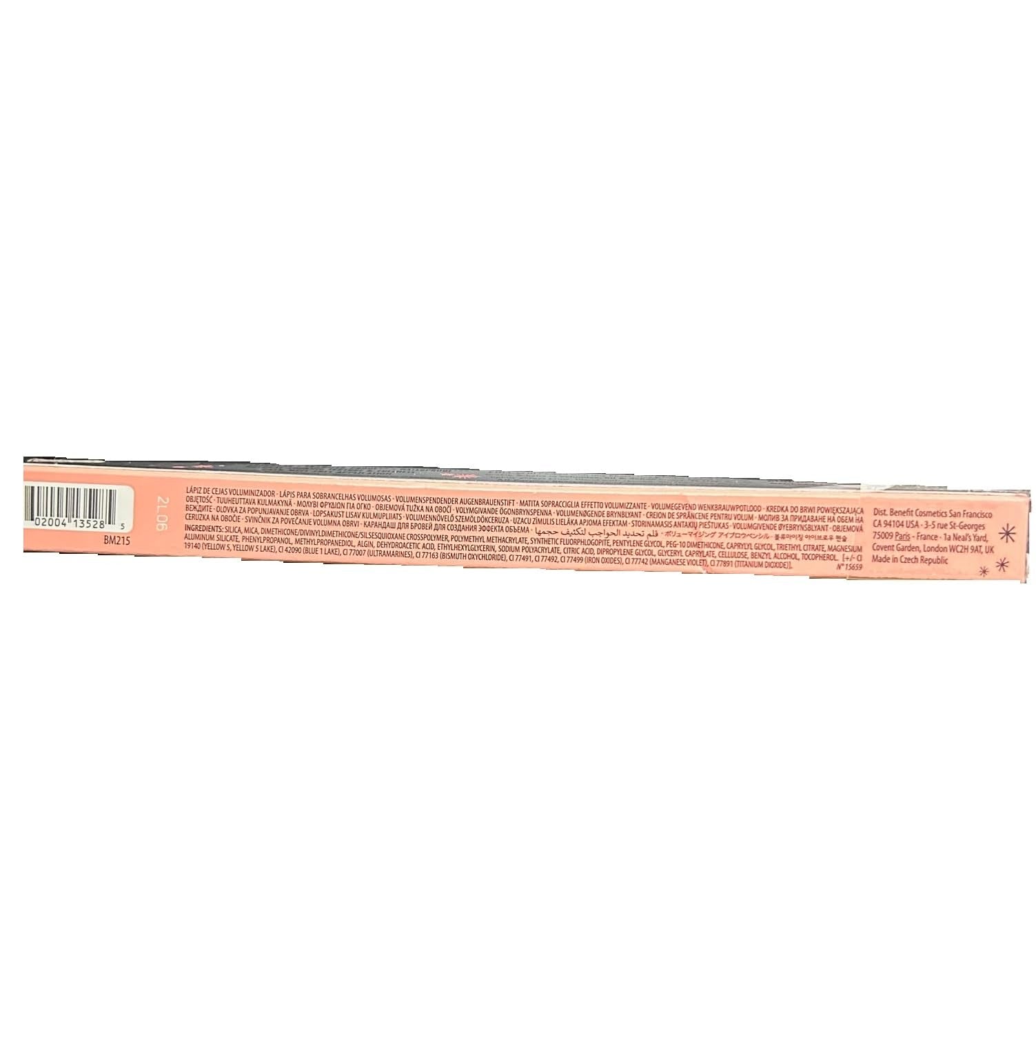 Benefit Gimme Brow+ texture montre les fibres et la poudre pour une définition naturelle