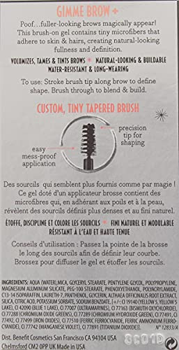 Benefit Gimme Brow+ volume et définition pour sourcils plus fournis.