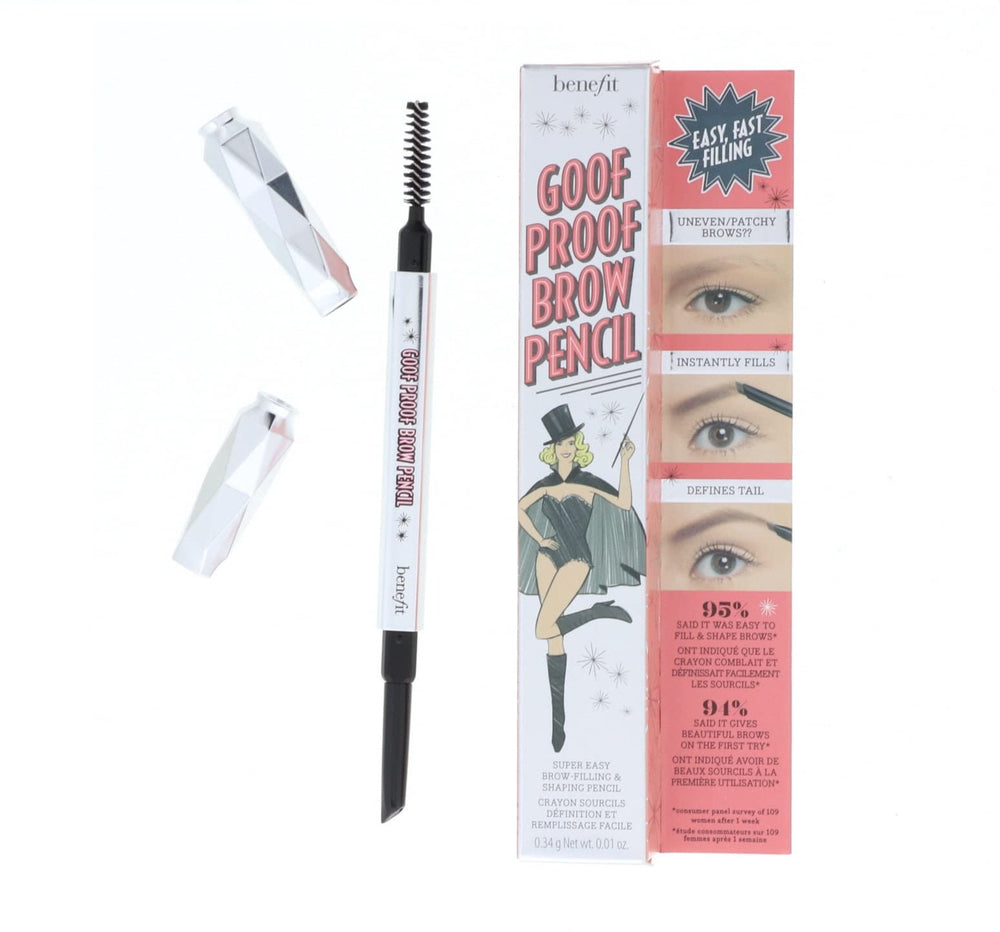 Goof Proof de Benefit avec goupillon intégré pour estomper et fusionner naturellement les sourcils.