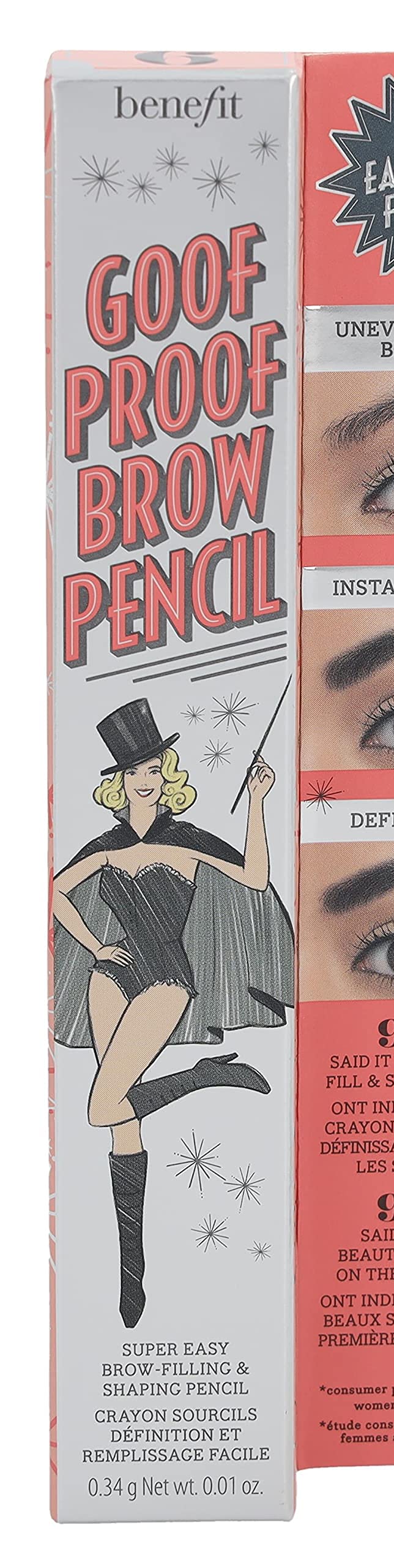 Benefit Goof Proof Sourcils : brosse intégrée pour mélanger et obtenir une forme définie.