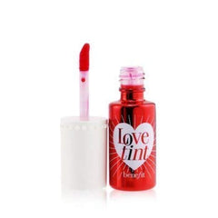 Benefit Love Tint Fieryred, flacon; teinte durable pour lèvres et joues.