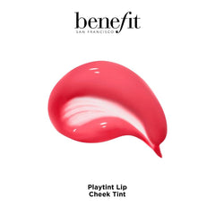 Benefit Playtint – application lèvres et joues avec une teinte rose citron uniforme.