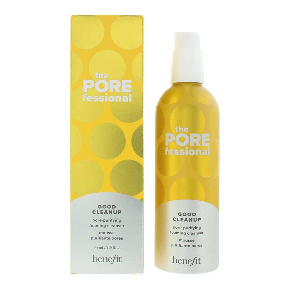 Benefit POREfessional – bouteille moussante; nettoie en douceur et purifie les pores pour une peau plus fraîche.