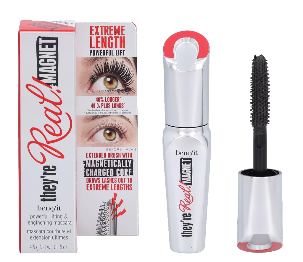 Benefit They’re Real Magnet Mascara – brosse extendeur pour longueur et séparation des cils.