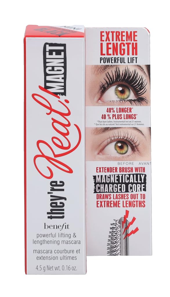 Benefit They’re Real Magnet Mascara – longueur extrême pour des cils visiblement allongés.