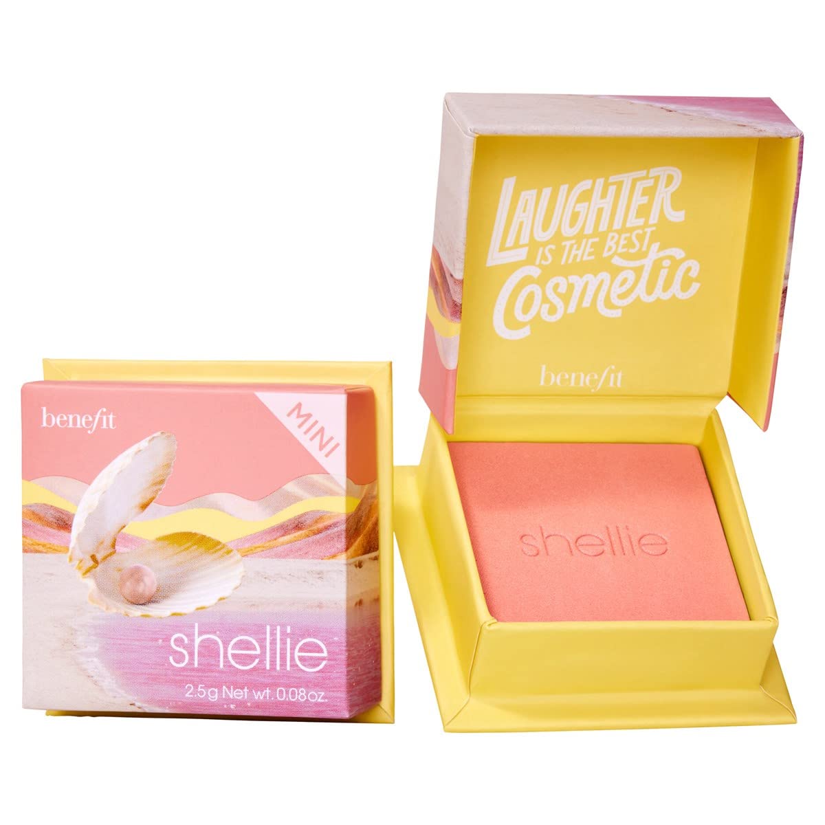 Benefit WANDERful World Blush Shellie — poudre soyeuse prête à offrir un teint doux et modulable.
