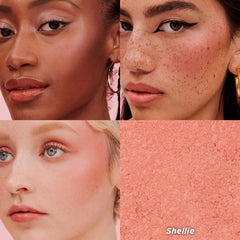 Benefit WANDERful World Blush Shellie — texture ultrafine qui se fond sans effort.