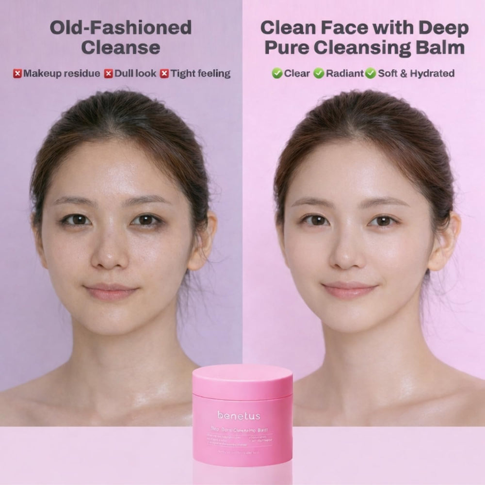 Benetus Deep Pure Cleansing Balm massage hydratant, confort lors du démaquillage.