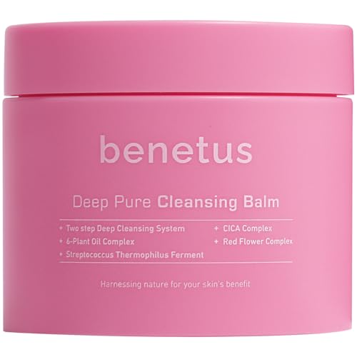 Benetus Deep Pure Cleansing Balm dans son pot, texture riche qui dissout le maquillage.