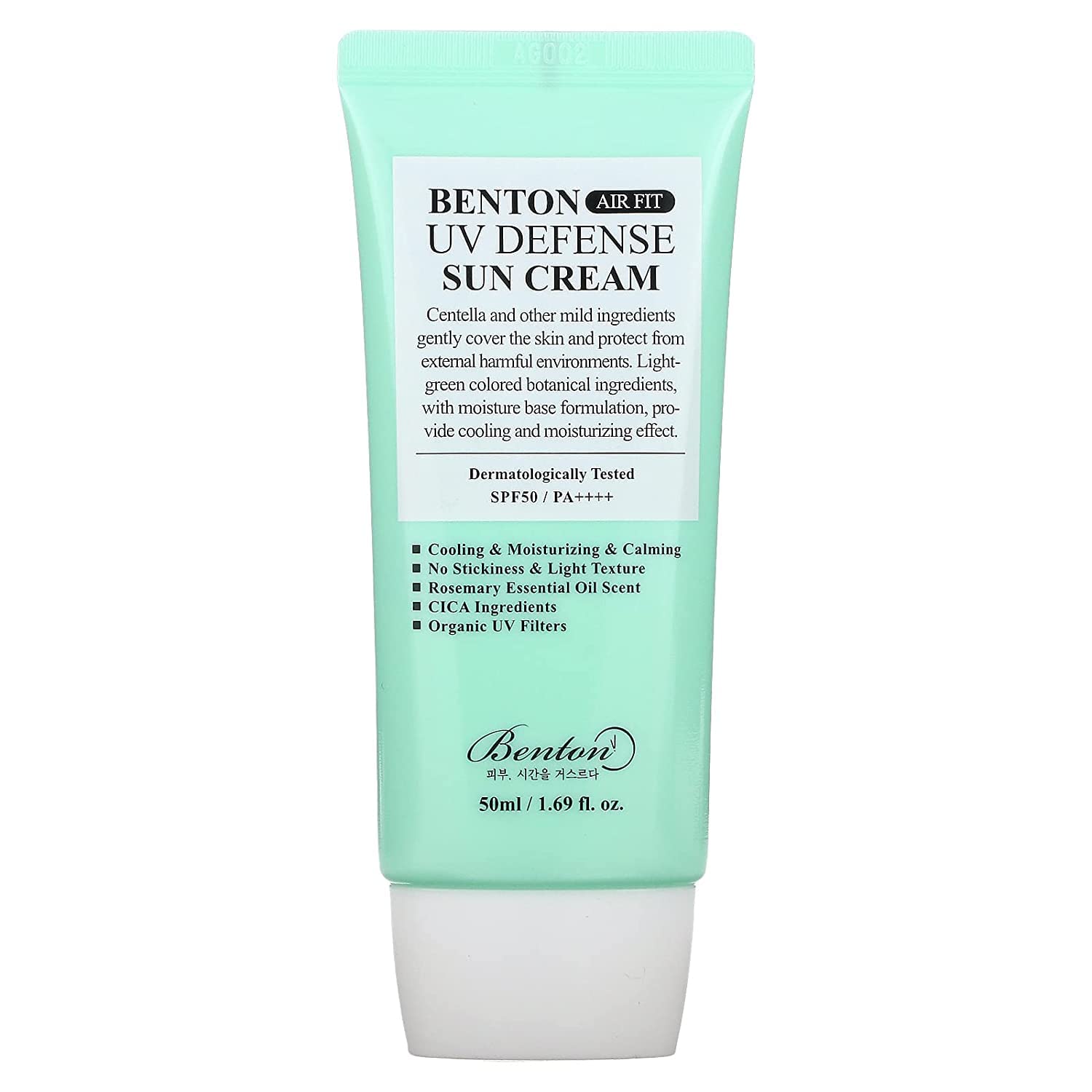 Benton Air Fit UV Defense Creme Solaire – bouteille présentée avec protection UV pratique au quotidien