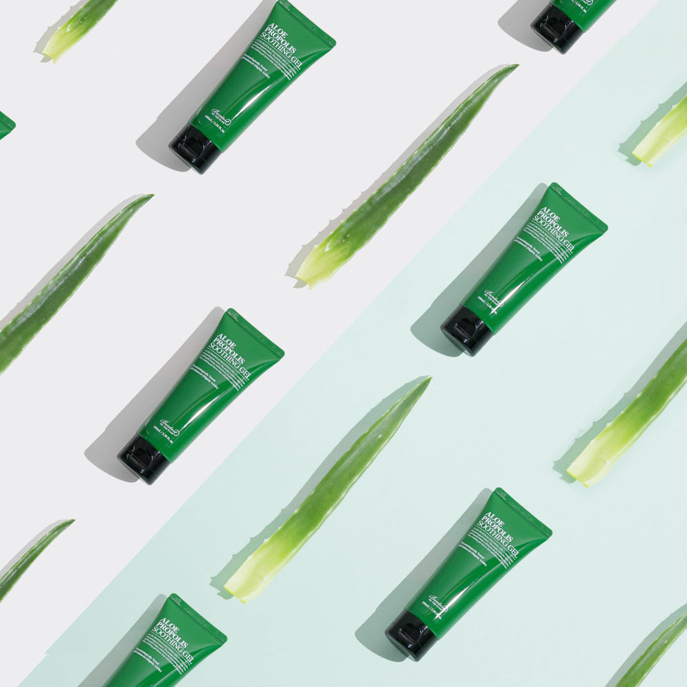 BENTON Aloe Propolis Gel, absorption rapide sans résidu collant.