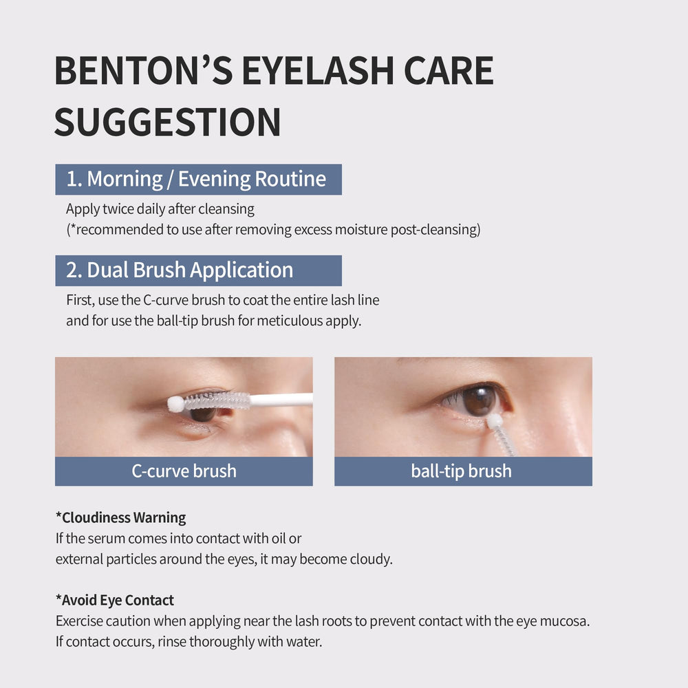 Emballage Benton Honest, flacon clair et ingrédients sûrs.