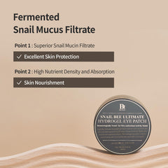 Mucin d'escargot Benton, texture nourrissante pour les contours des yeux.