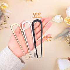 BEoffer pin-francais-metallique-sur-cheveux-updo, idéale pour chignons et torsions soignés.