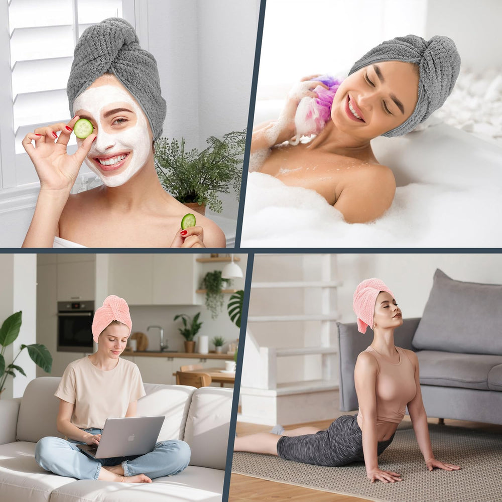 BEoffer serviette cheveux microfibre lavable durable, durable après plusieurs lavages.