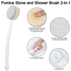 Beomeen brosse-douche 2-en-1 pieds – nettoyage en profondeur et exfoliation efficace.
