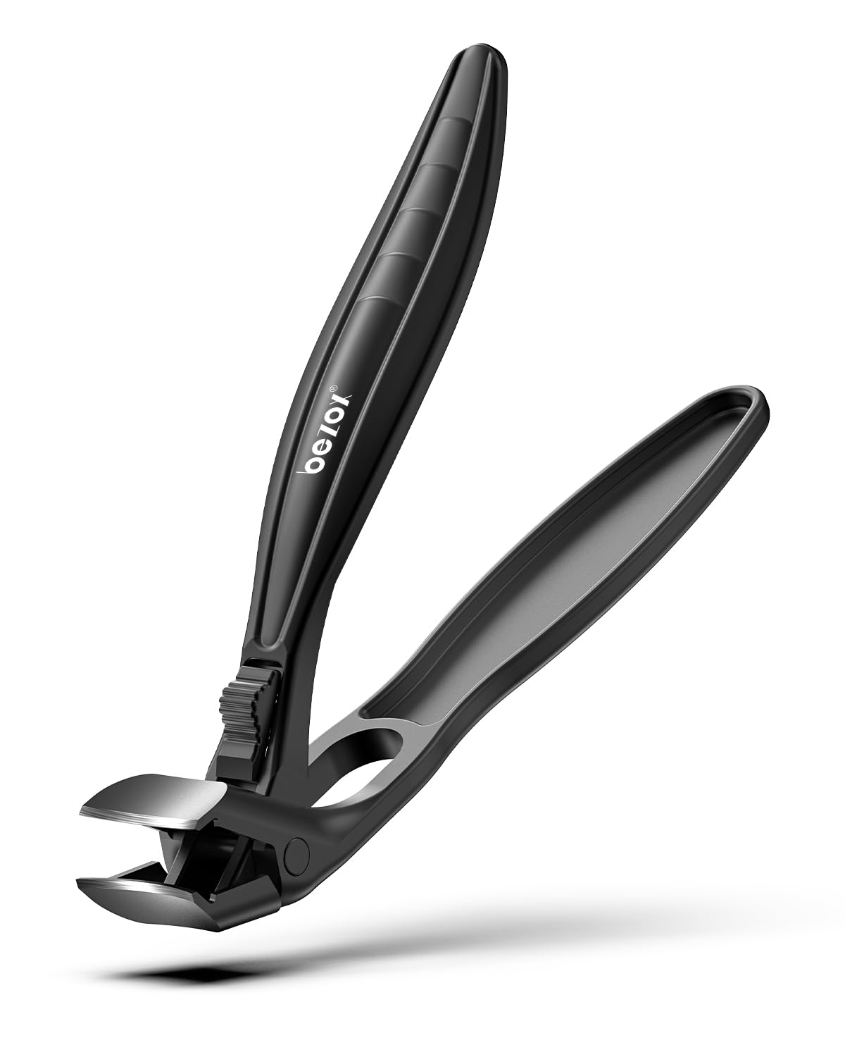 BEZOX coupe-ongles epais pour seniors avec manche long et prise sure.