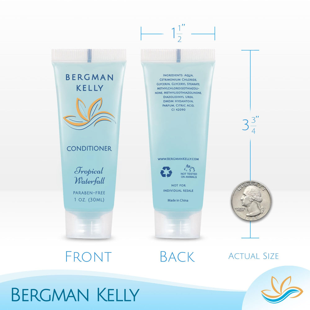 Conditionneur BERGMAN KELLY 1 oz, soin léger pour cheveux en hôtel.
