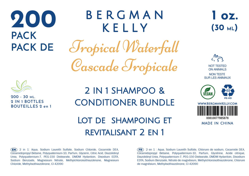 Bergman Kelly lot de 200 bouteilles – solution hoteliere en vrac