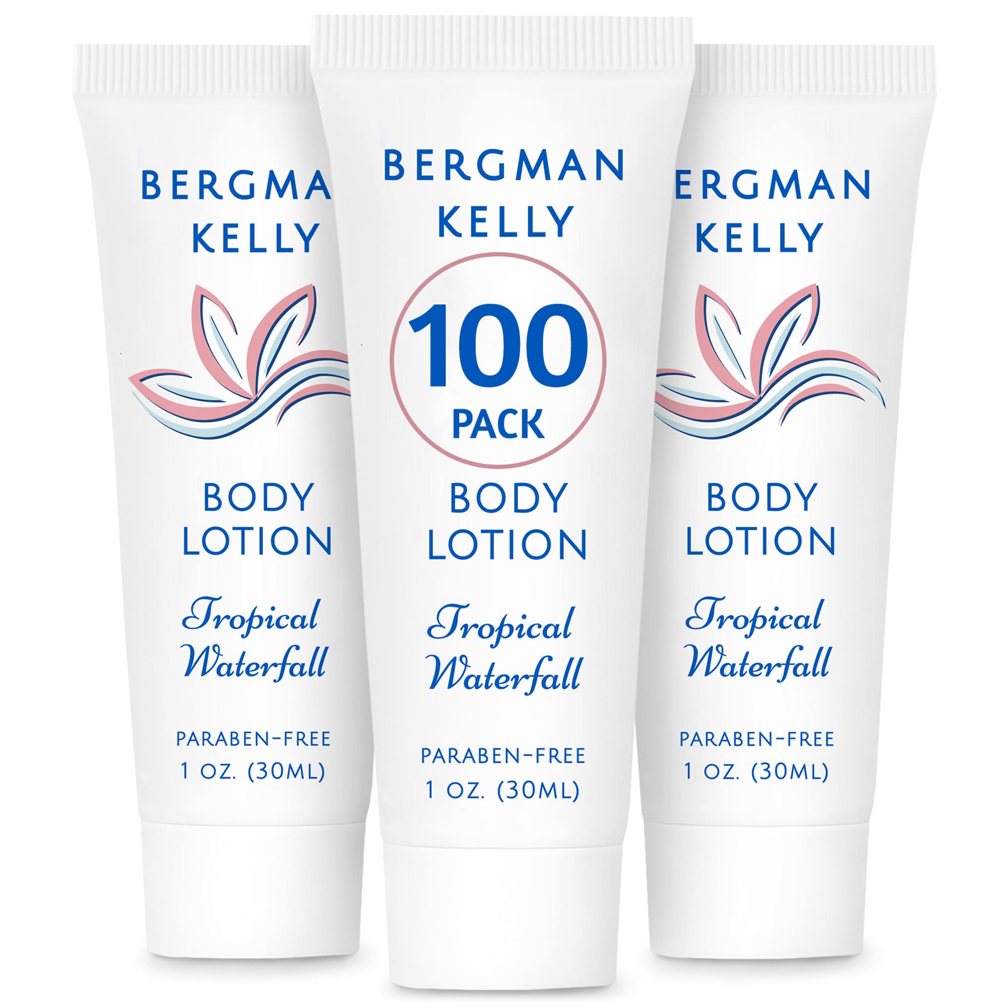 Lotion Bergman Kelly en tube voyage de 1 oz prête pour les séjours.