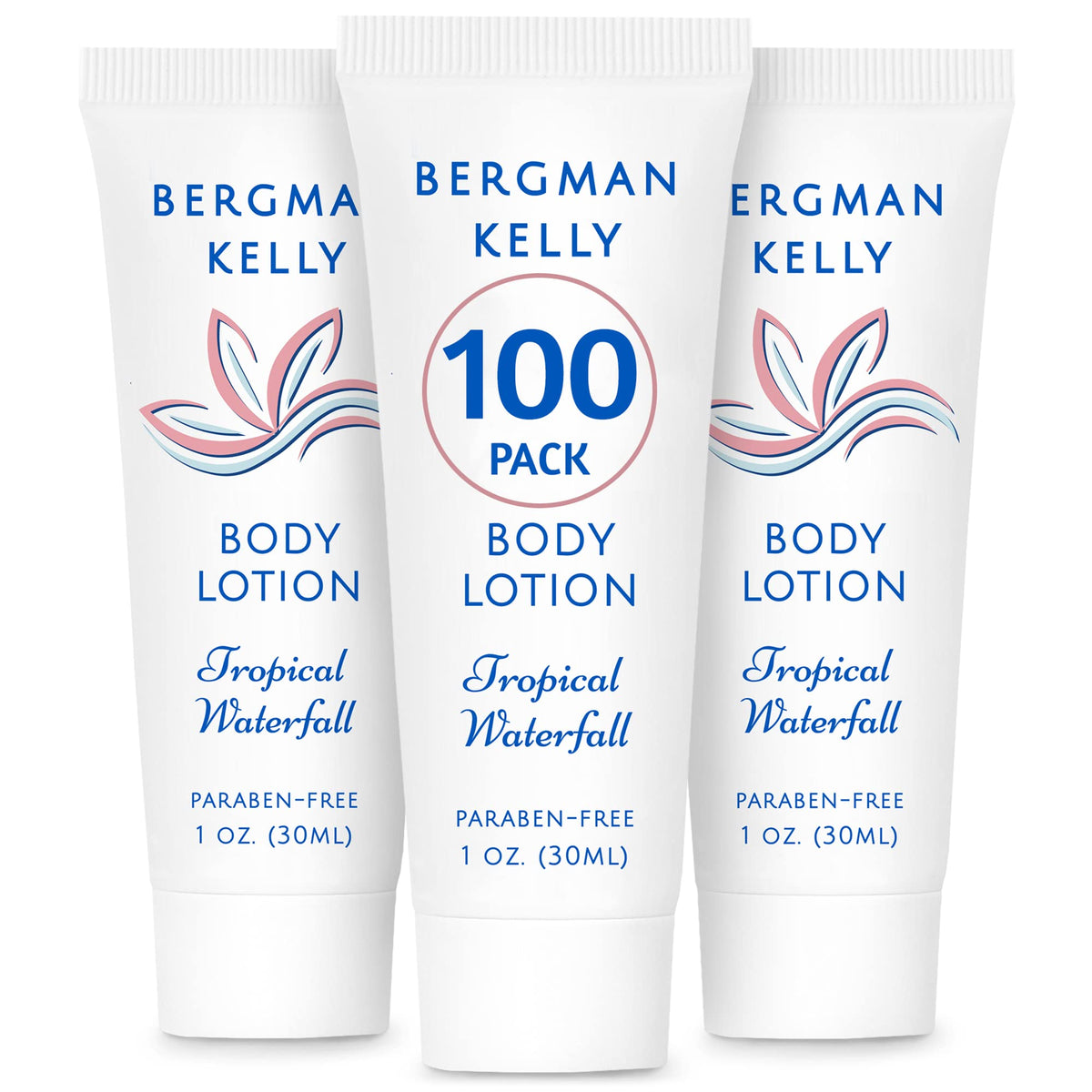 Lotion Bergman Kelly en tube voyage de 1 oz prête pour les séjours.
