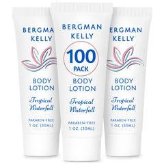 Lotion Bergman Kelly en tube voyage de 1 oz prête pour les séjours.
