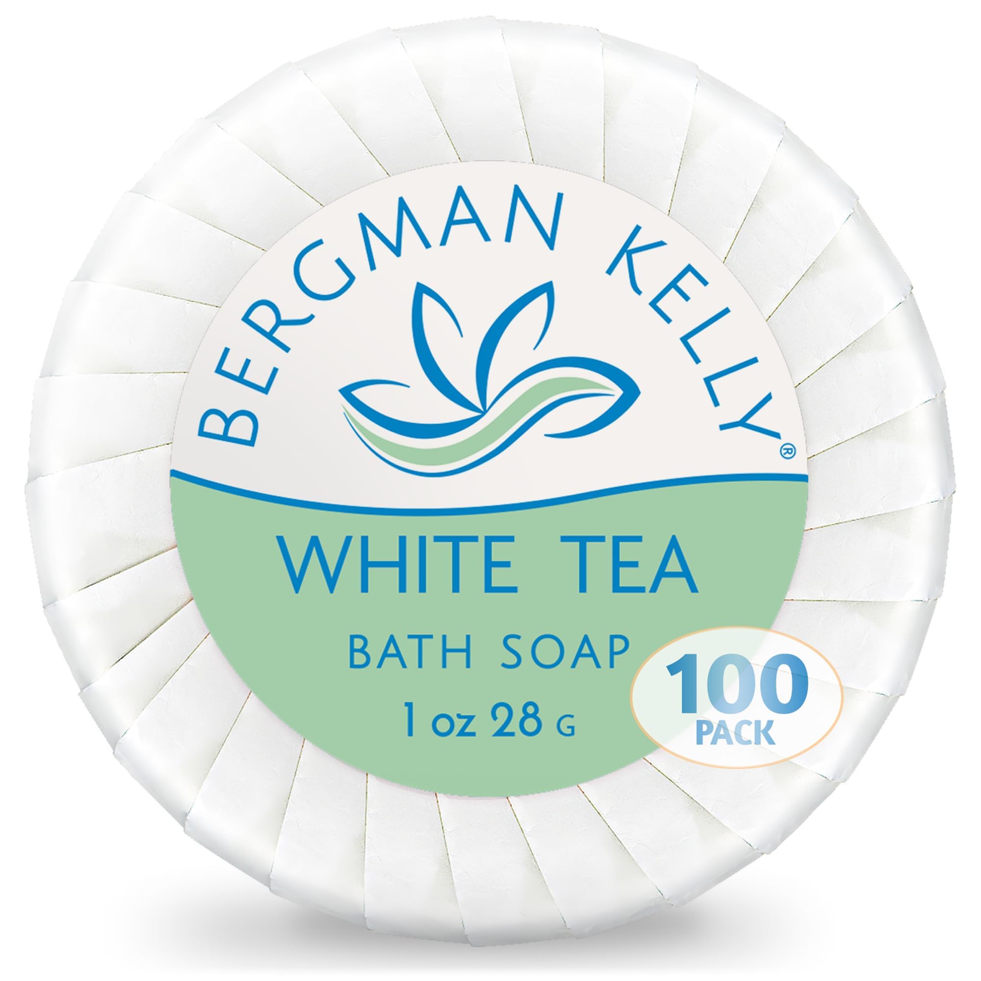 Savon BERGMAN KELLY thé blanc mini emballé individuellement pour chambres.