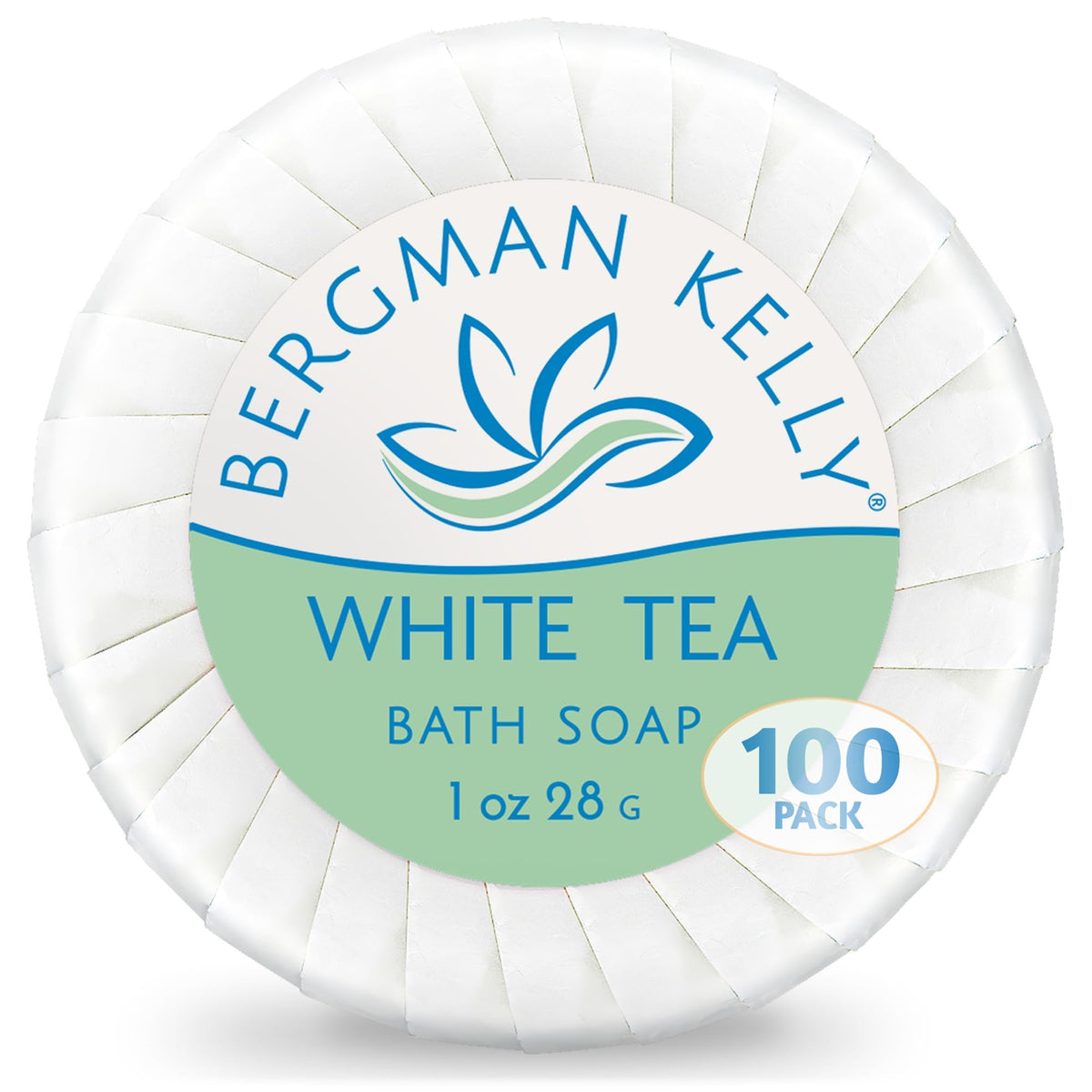 Savon BERGMAN KELLY thé blanc mini emballé individuellement pour chambres.