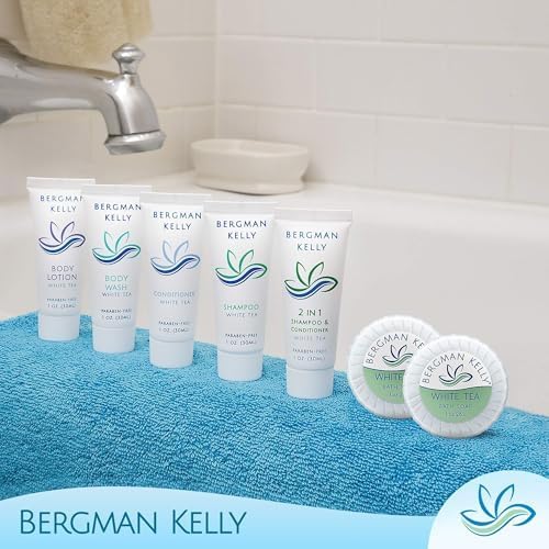 BERGMAN KELLY savon thé blanc mini, solution pratique pour voyages et locations partagées.