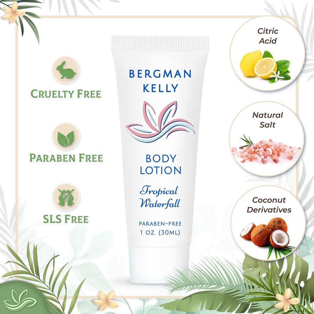 Shampoing Bergman Kelly 1oz, parfum gingembre citron vert, usage hôtelier pratique