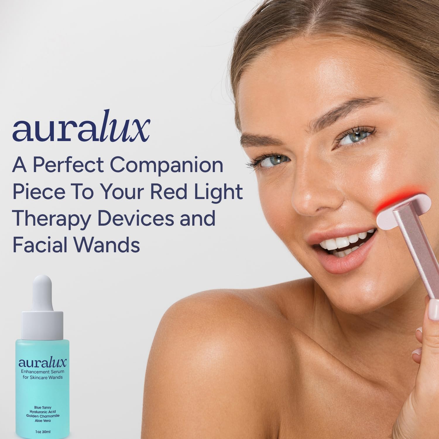 Berkland Serum Activation – applicateur lumière rouge, application précise et contrôlée.