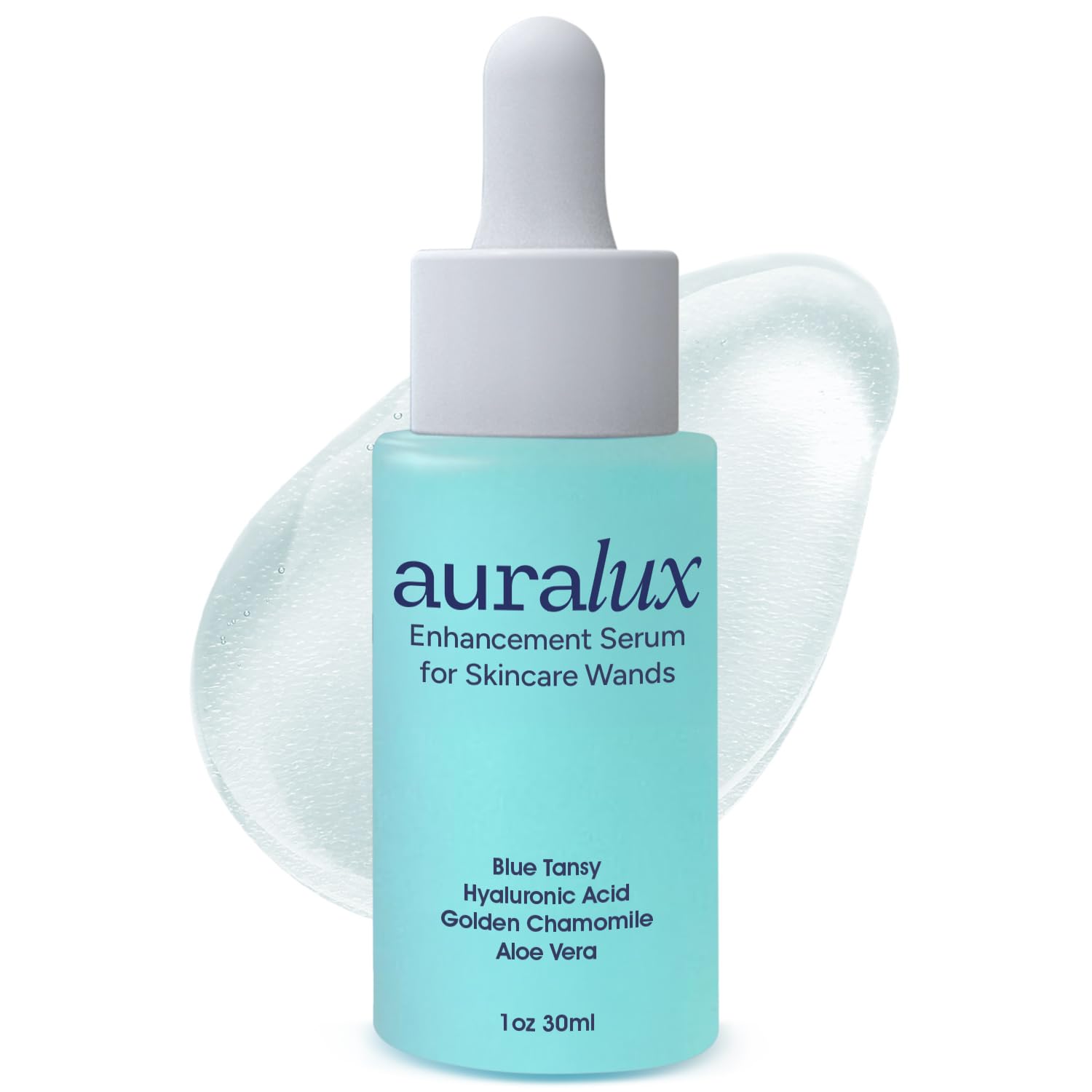 Berkland Serum Activation – bouteille lumière rouge pour visage et cou, hydratation douce.