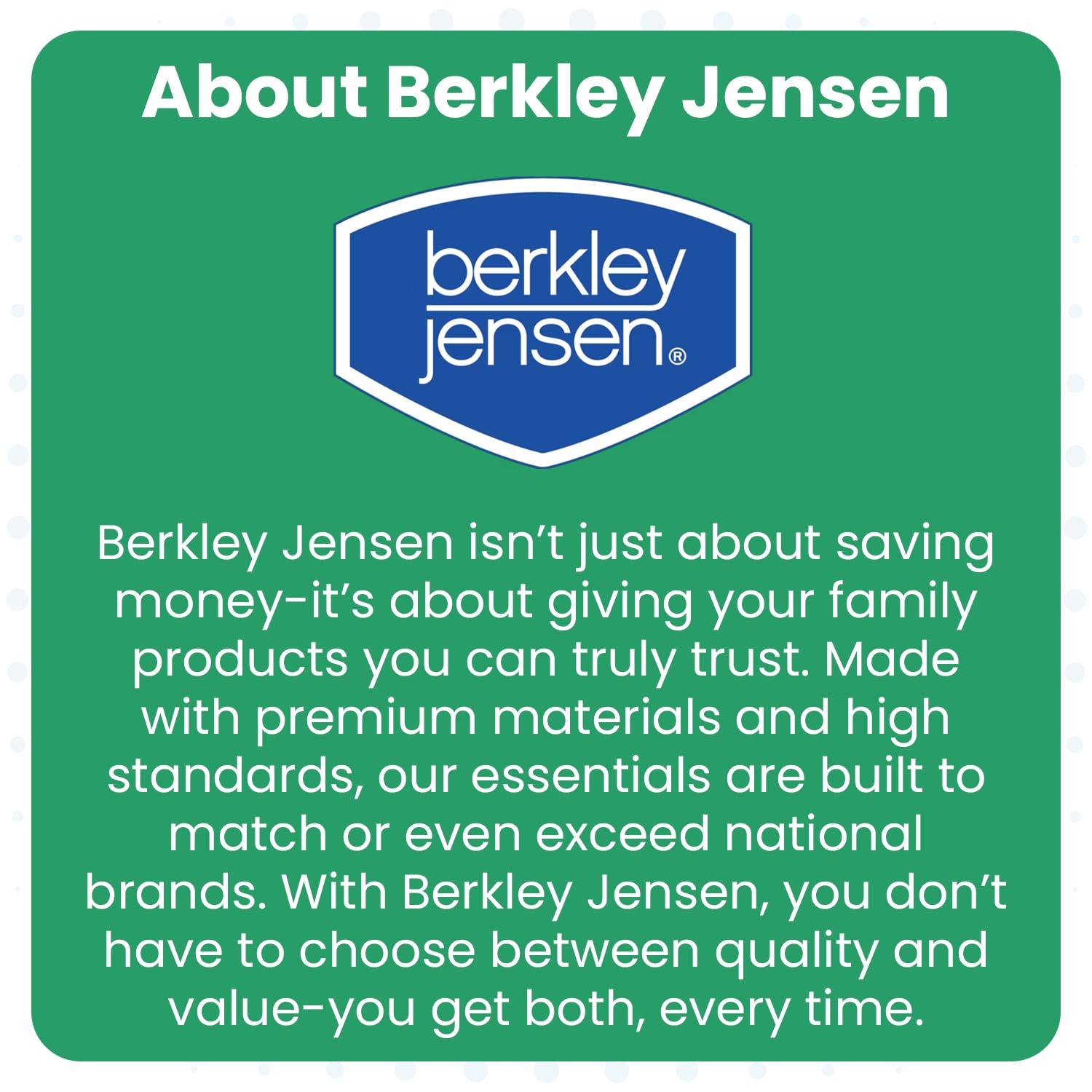 Berkley Jensen refill-pack two bottles suitable for travel and refill needs