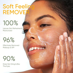 Berlaney baume texture qui se transforme en huile pour un démaquillage efficace.